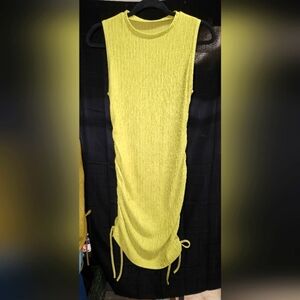 EUC SHEIN Olive Green Textured Dress